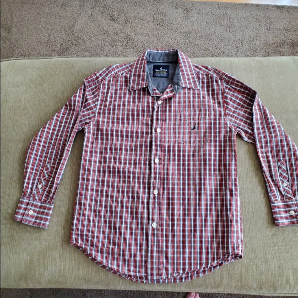 Nautical boys dress shirt